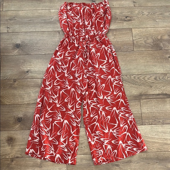 Orange Sparrow Patterned Women's Jumpsuit - Picture 1 of 3
